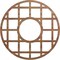 Ekena Millwork O'Neal Wood Fretwork Pierced Ceiling Medallion, Walnut, 20"OD x 7 1/4"ID x 3/8"T CMWP20X20X0375ONWA - alternate 1